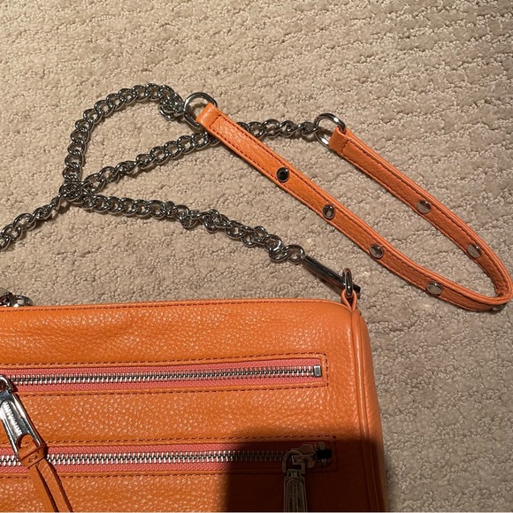 Rebecca Minkoff Mini 5 Zip Cross-body Bag, Orange - Picture 5 of 13